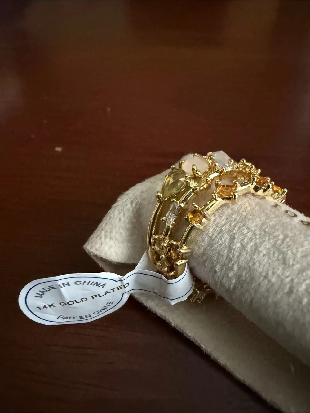 NEW Anthropologie Stacked Birthstone Ring Set November